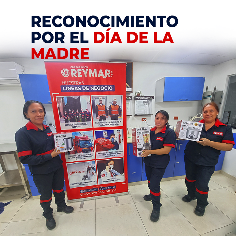 Reconocimiento de operarios de limpieza en Corporación Reymar por día de la madre