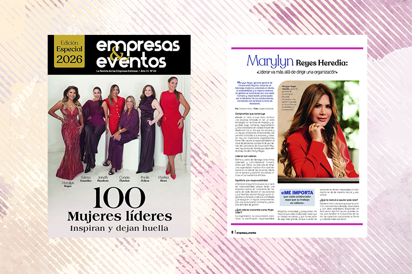 Marylyn Reyes Heredia en revista Empresas & Eventos